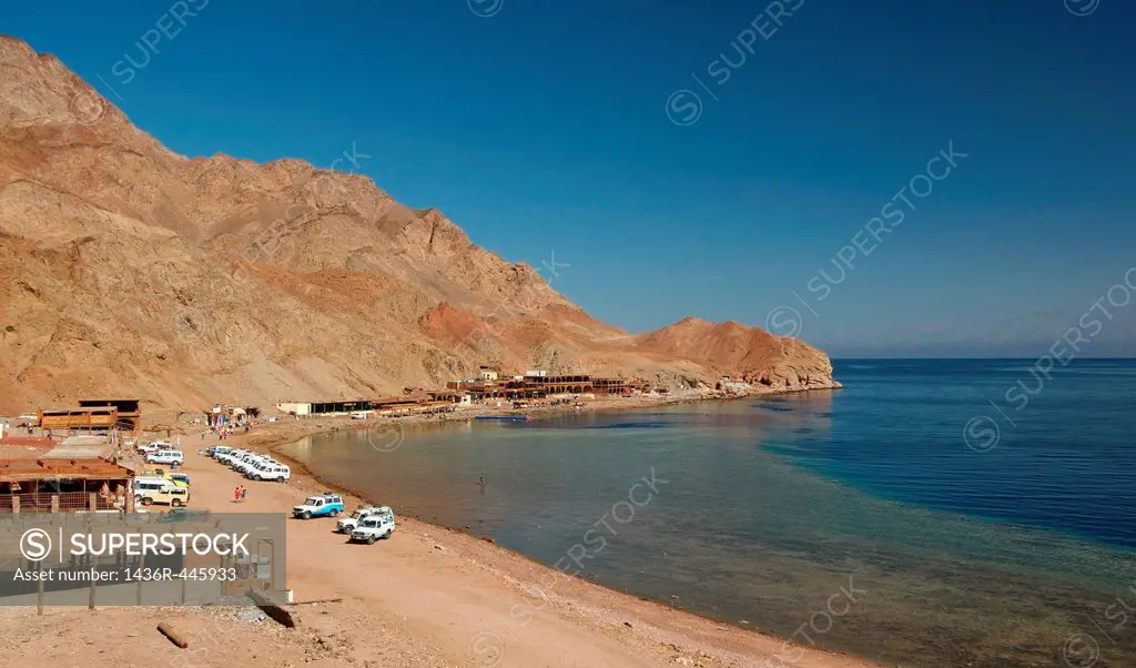 Blue Hole diving location, Dahab, Red Sea, Egypt, Africa