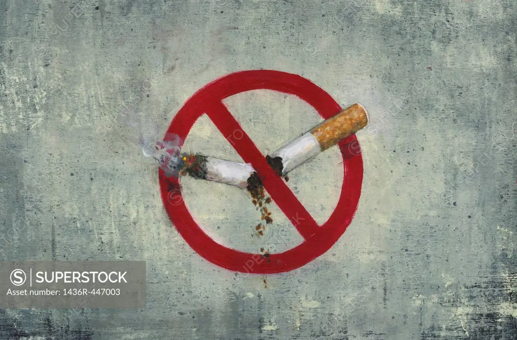 Illustrative image of no smoking sign