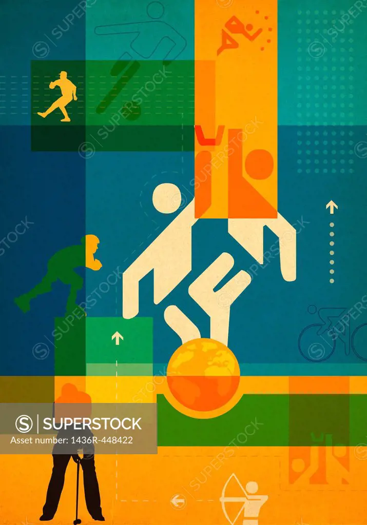 Montage of various sports