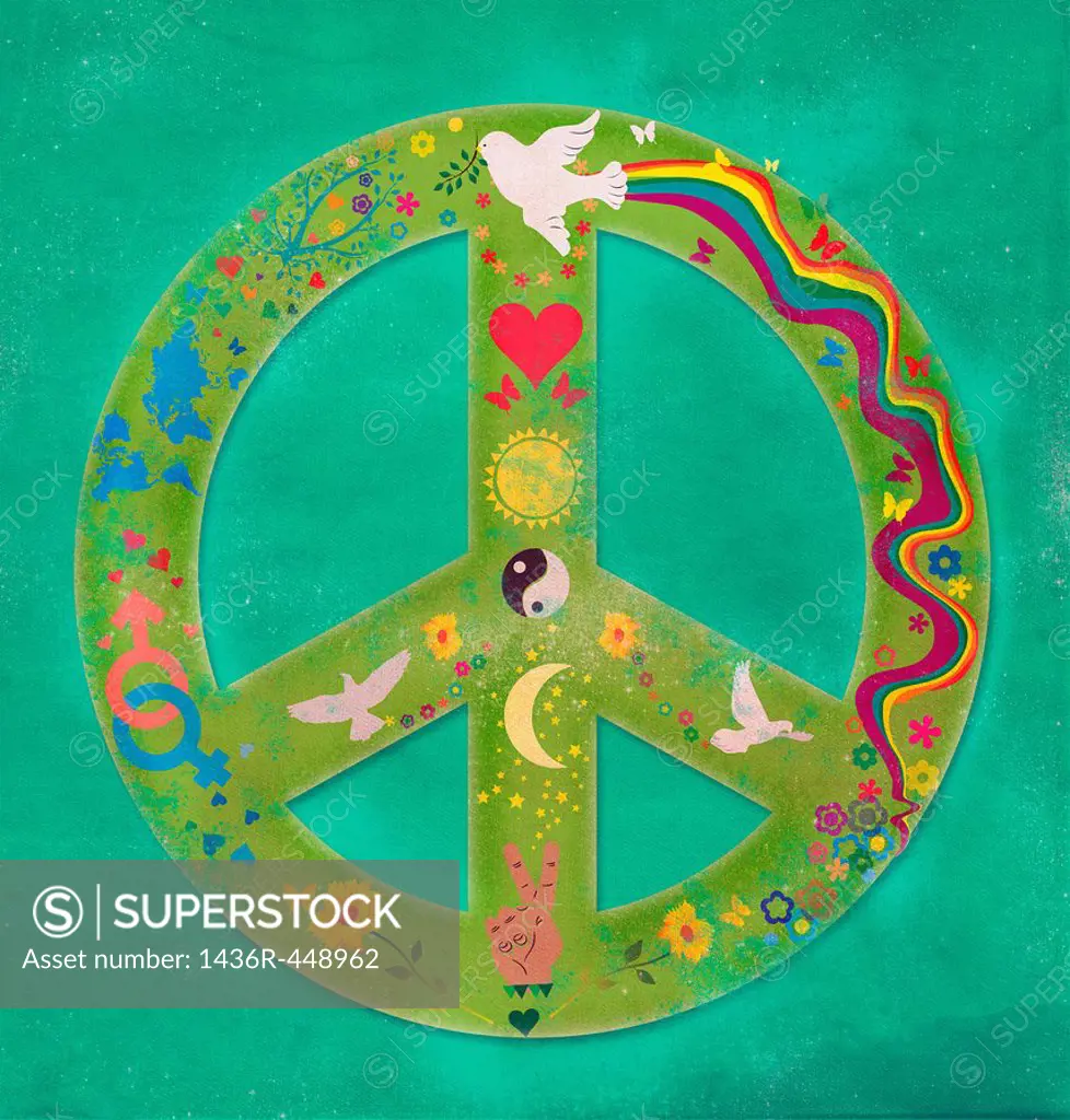 Illustrative image of peace symbol
