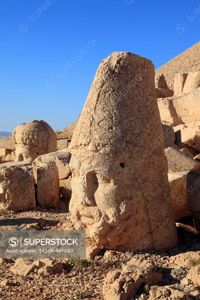 Remains of Nemrut Dagi, Adiyaman, Turkey