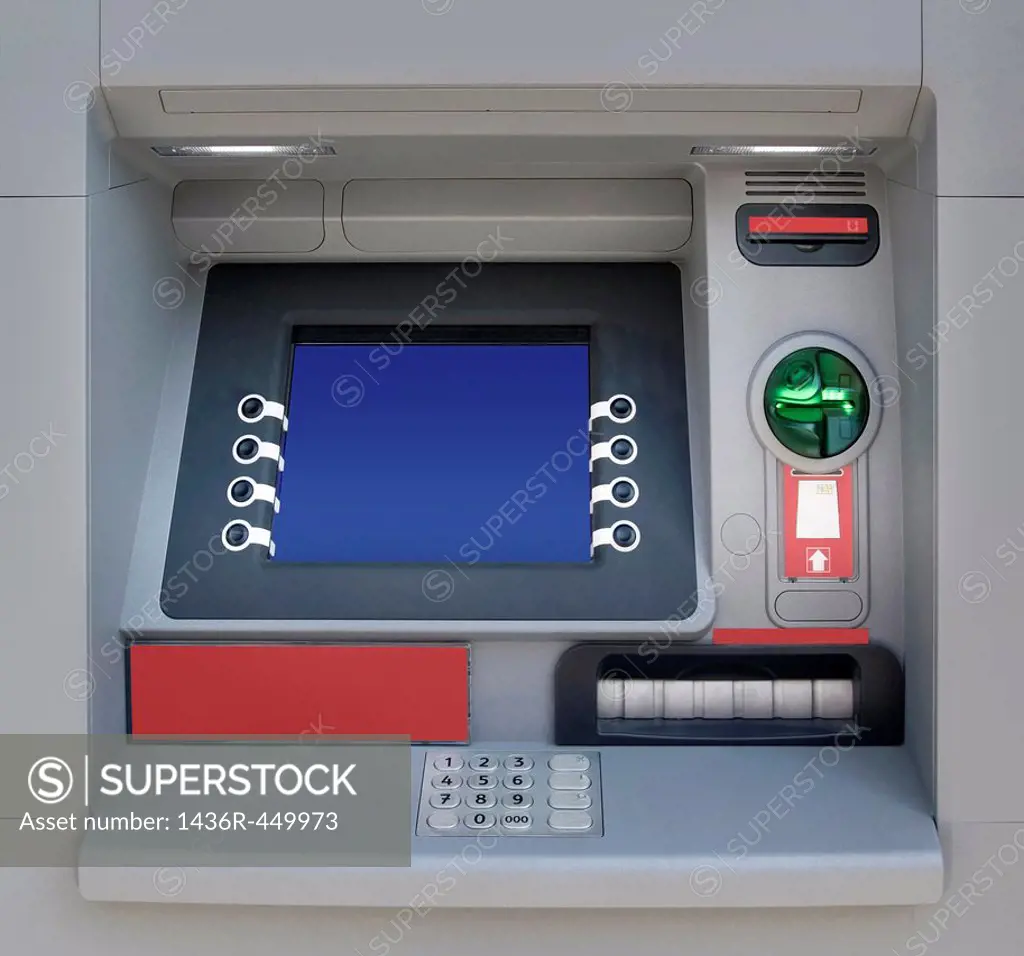 Automatic Teller Machine with Blank Screen.
