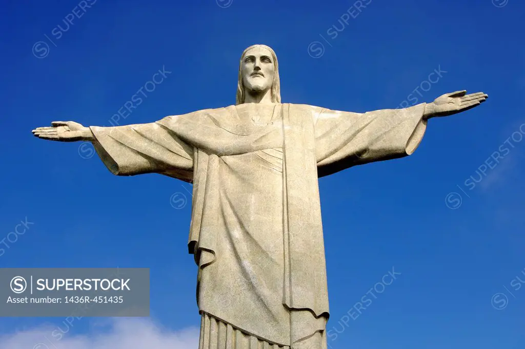 Statue of Christ the Redeemer, Corcovado mountain, Rio de Janeiro, Brazil.