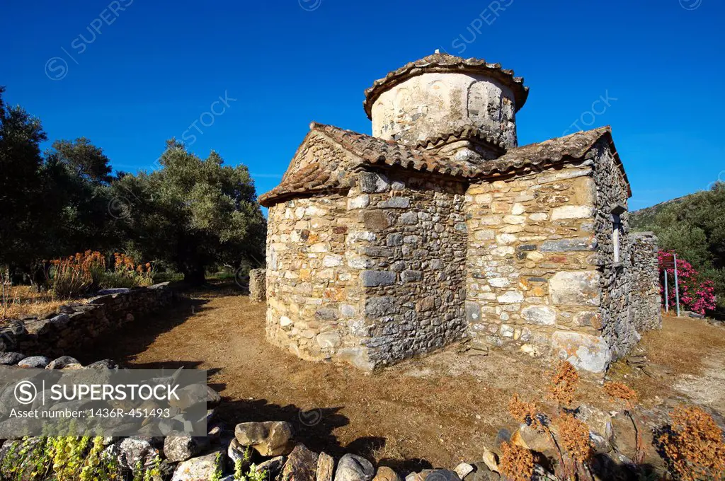 Church of Panagia Damiotissa, Naxos Island Greek Cyclades Island.