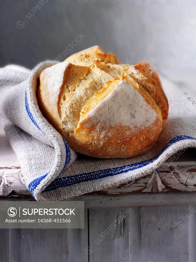 Artisan organic Pain Au Levain French Bread.