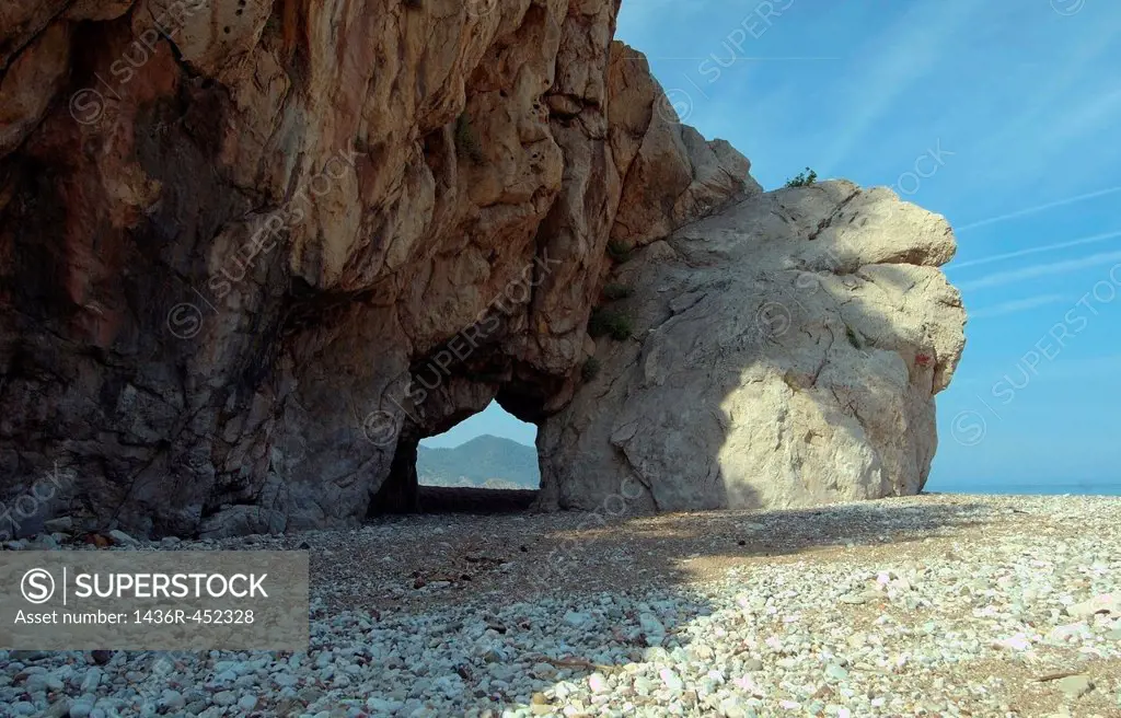 The beach in Olympos - Turkey, Western Asia.