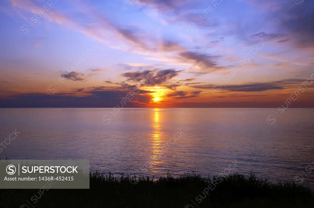 Sunset, Zmiinyi Island, Snake Island, Black Sea, Odessa, Ukraine, Eastern Europe.