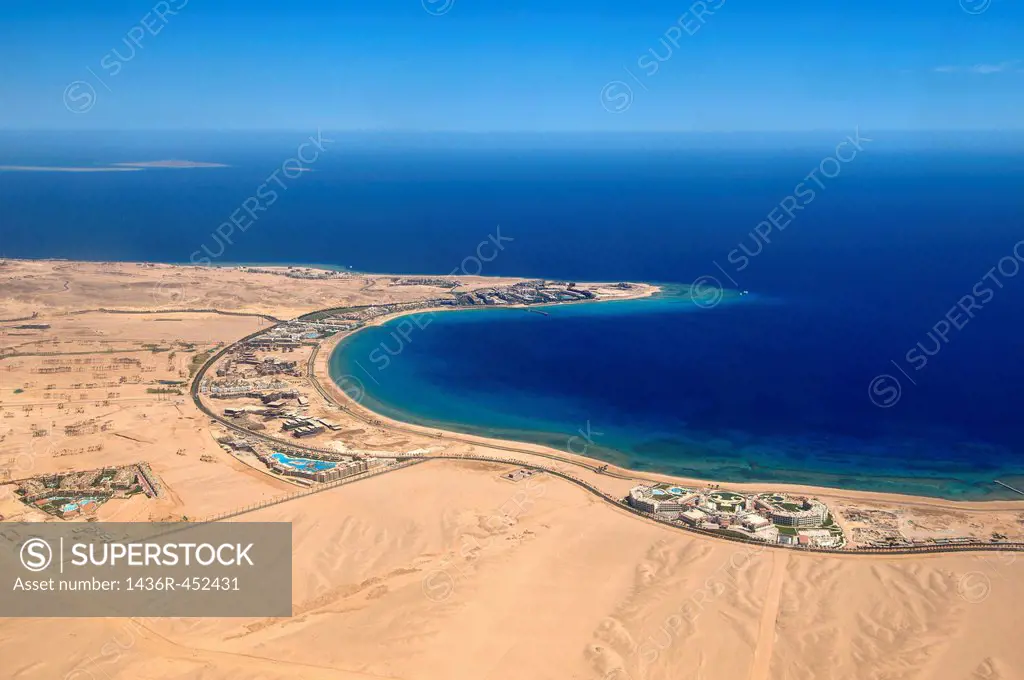 Aerophotography Hurghada, Red Sea, Egypt, Africa.