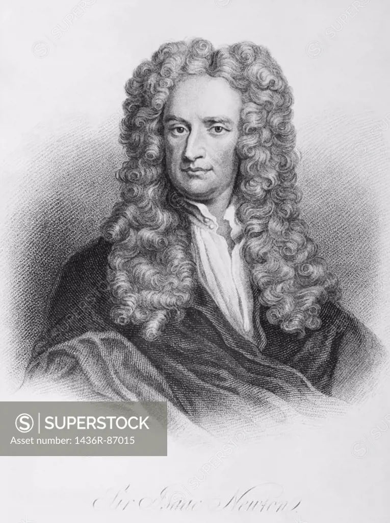 Sir Isaac Newton, english physician and mathematician (1642-1727)
