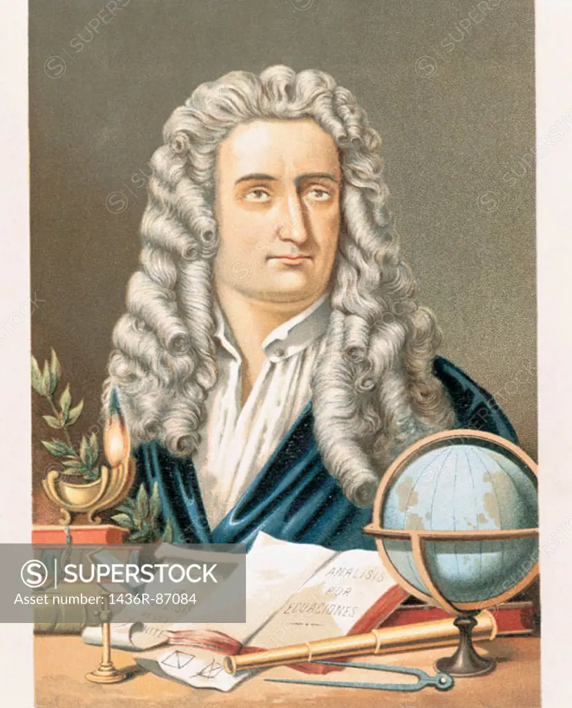 Sir Isaac Newton, english physician and mathematician (1642-1727)