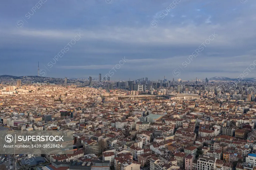 Turkey, Istanbul, Aerial view of city