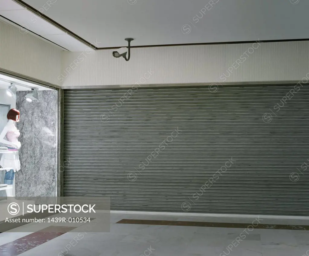 Empty shopping mall