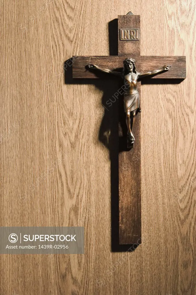 Crucifix on wall