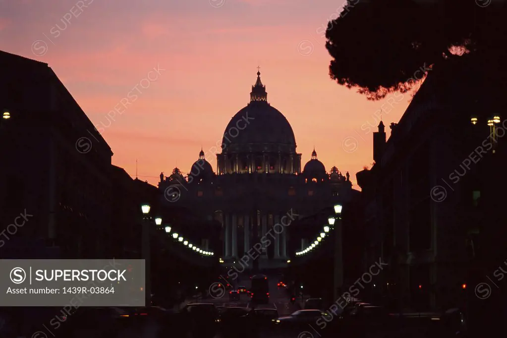 The Vatican at sunset