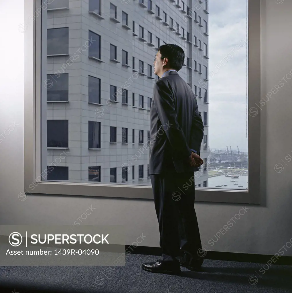 Businessman waiting in office