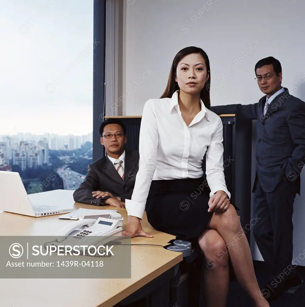 Asian businesspeople in office