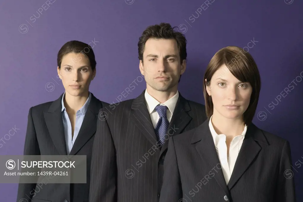 Confident looking businesspeople