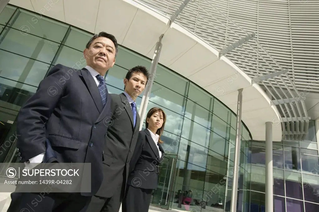 Three asian businesspeople