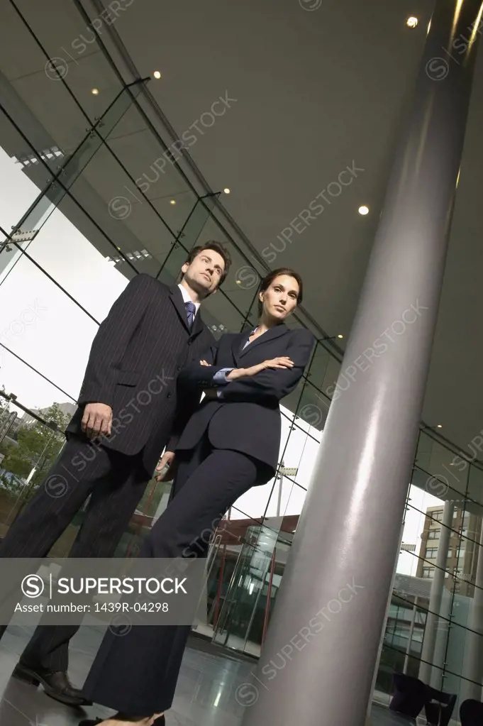 Two businesspeople in office
