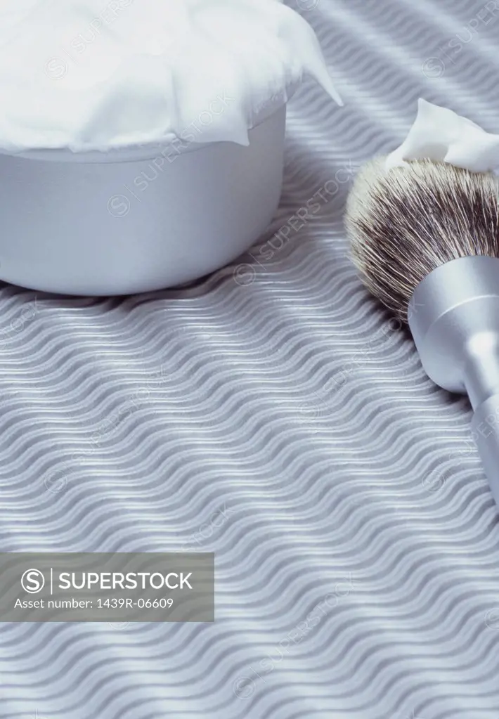 Shaving brush and shaving foam