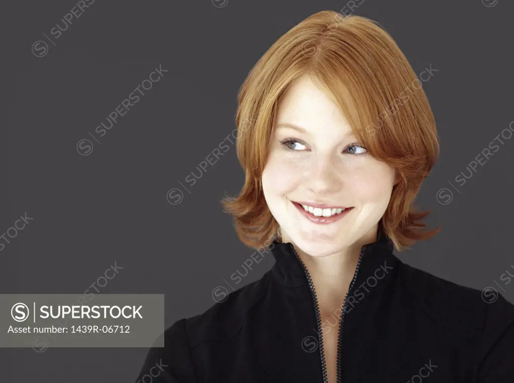 Young red-headed woman