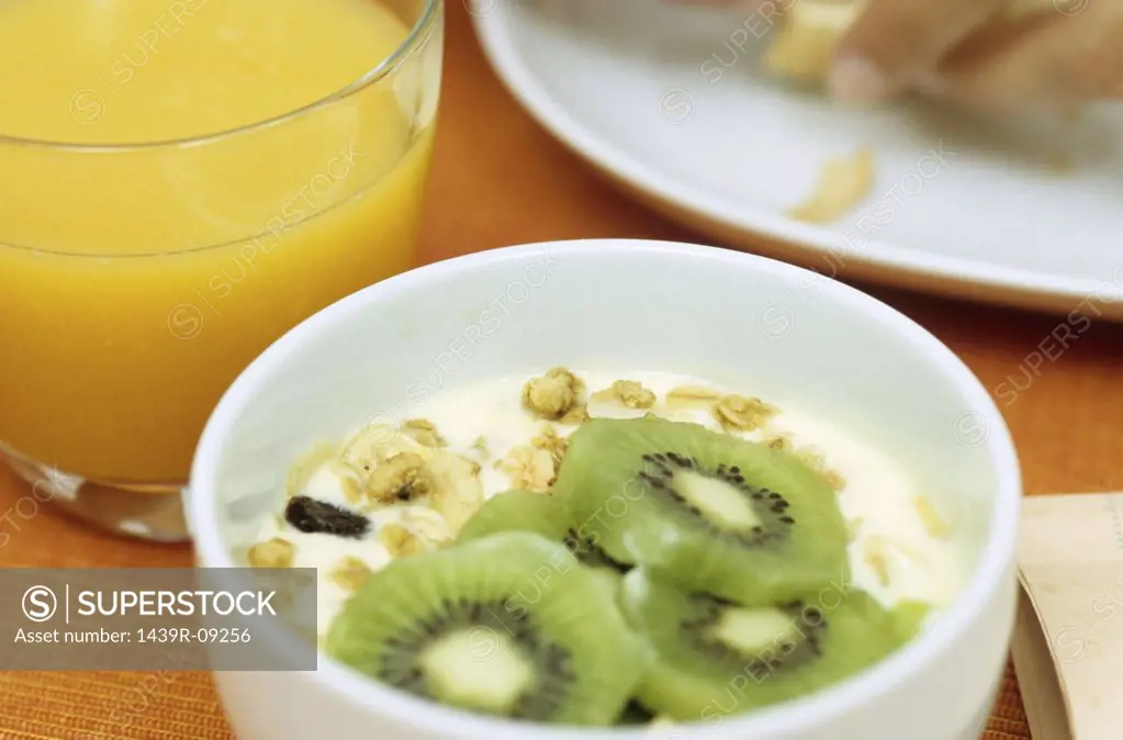 Healthy breakfast close-up
