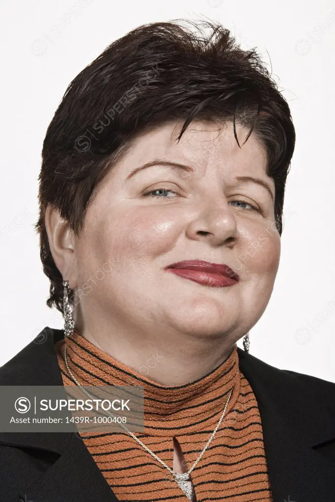 Portrait of mid adult caucasian woman