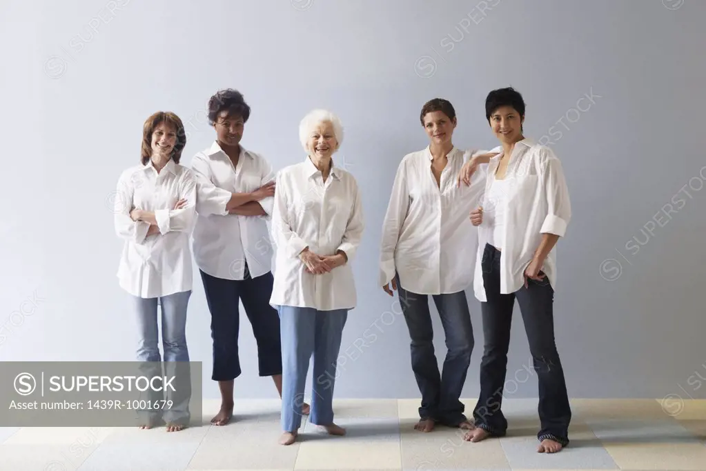 Portrait of five women
