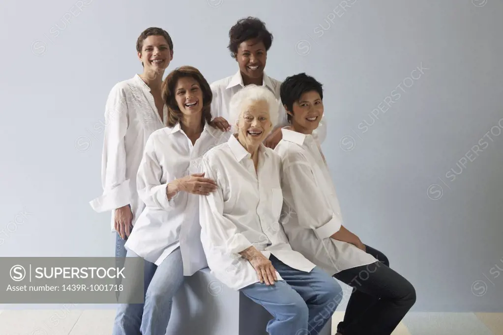 Portrait of five women