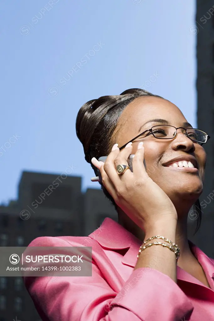 Woman on mobile phone