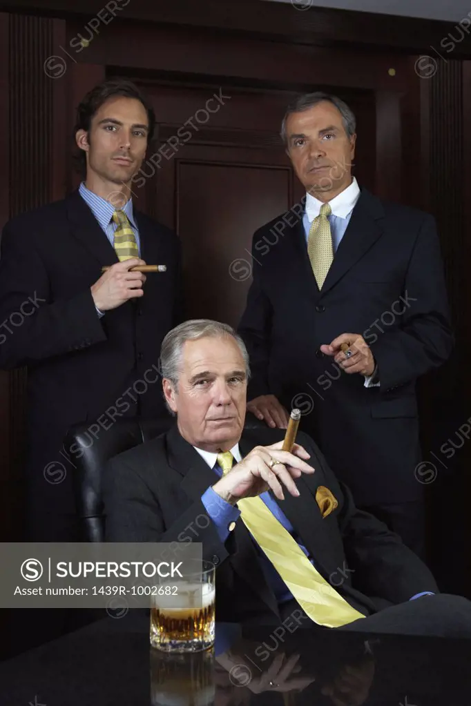 Portrait of three businessmen