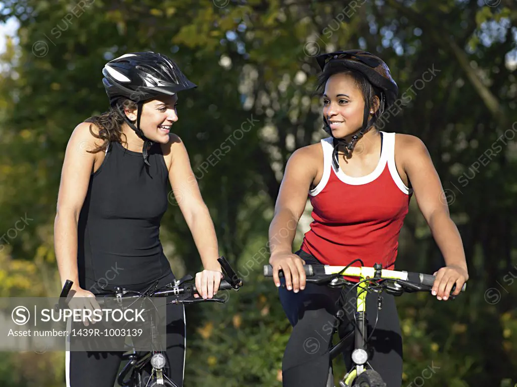 Friends cycling