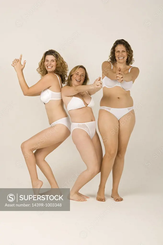Women posing in lingerie