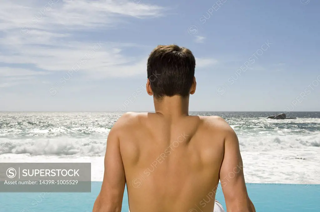 Man looking at the sea