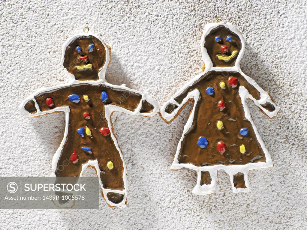 Gingerbread people decorations