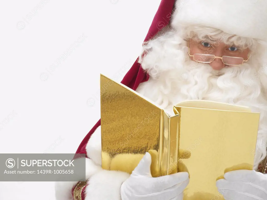 Santa claus with a book
