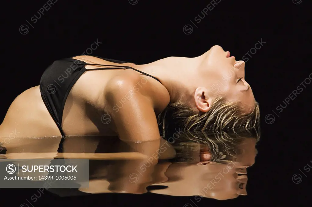 Sexy woman in water