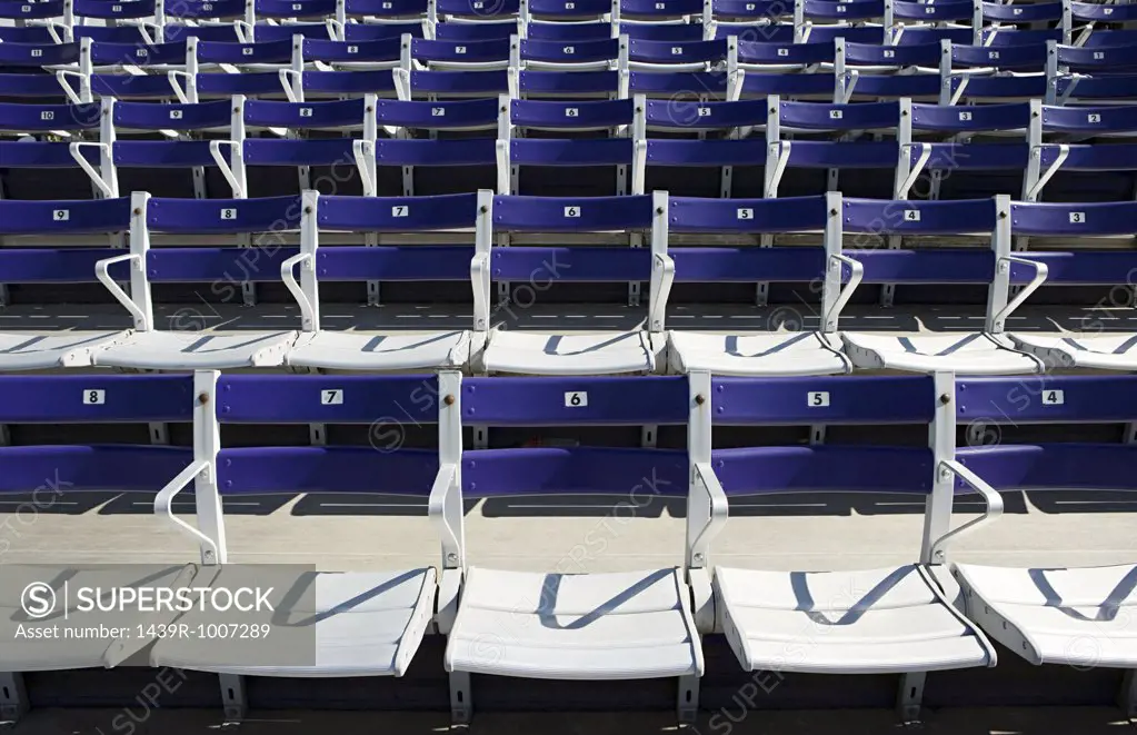 Empty spectator seats