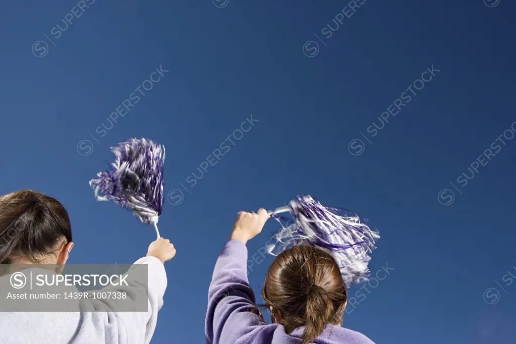 Girls cheerleading