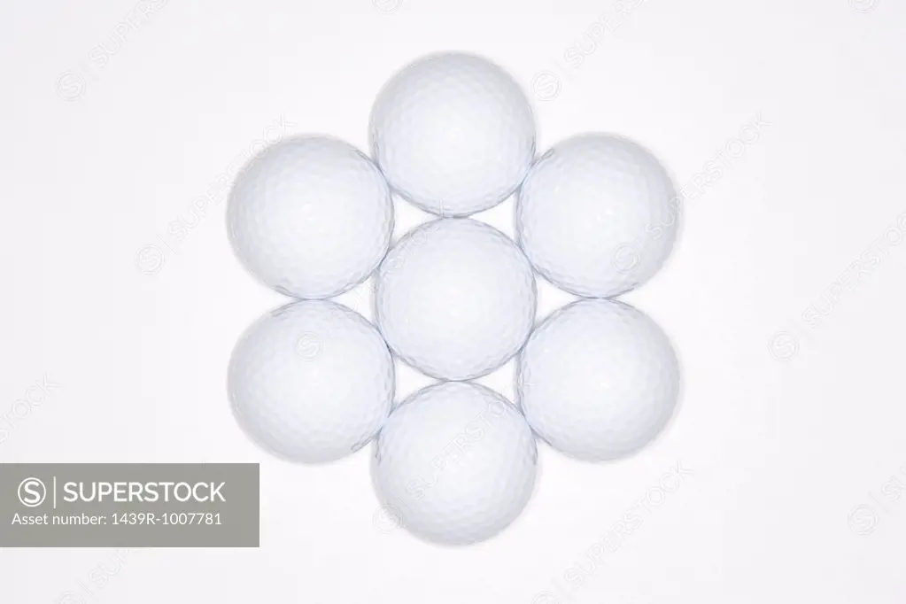 Seven golf balls