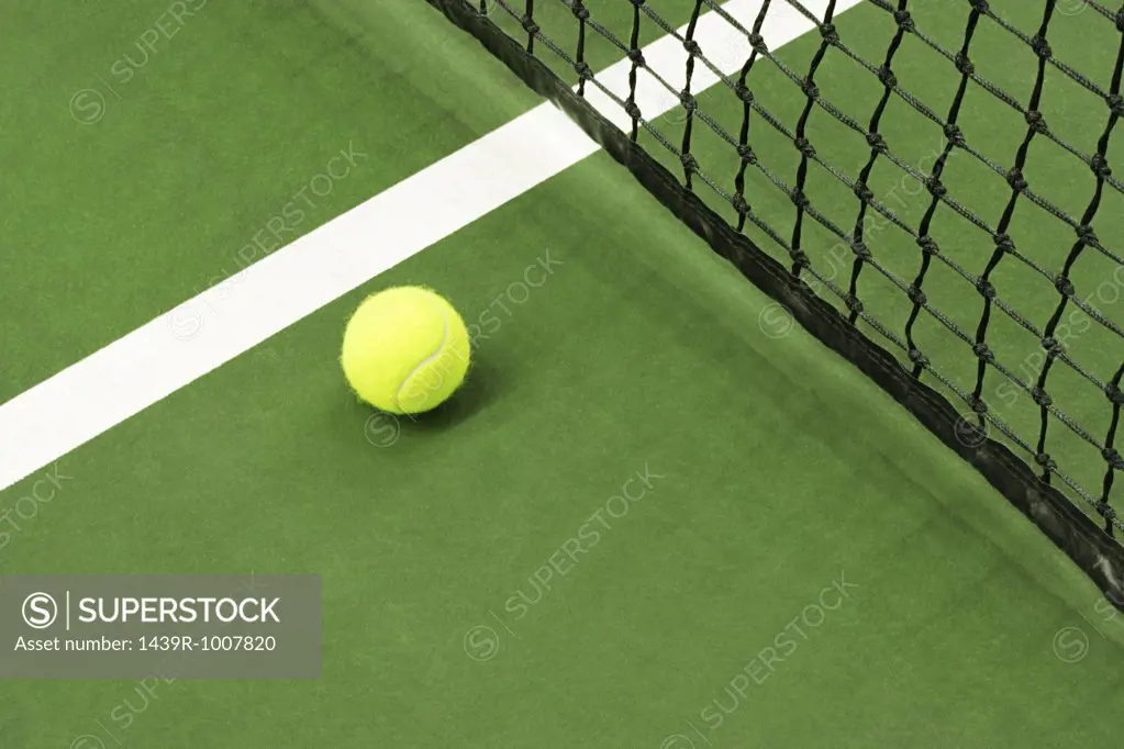 Tennis ball on court