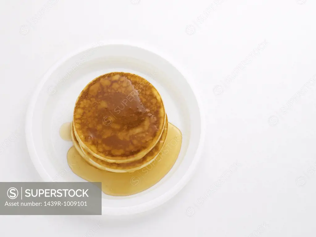 Pancakes with maple syrup