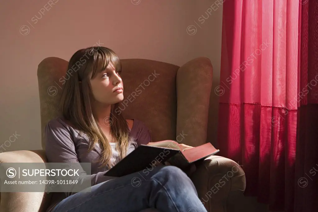 Girl with the bible