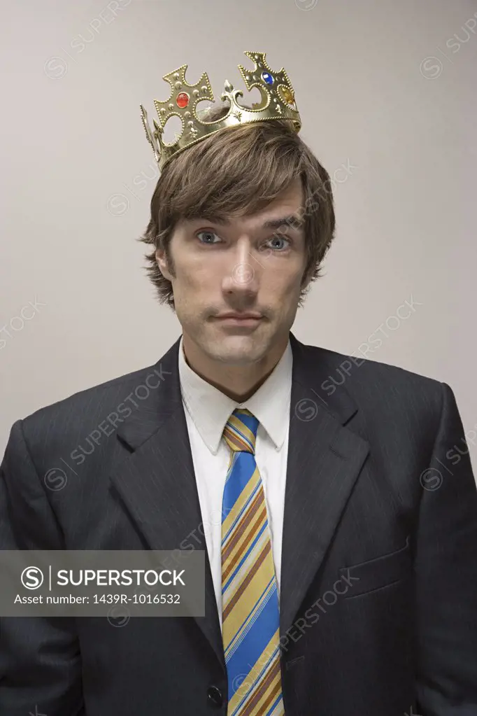 Man wearing a crown