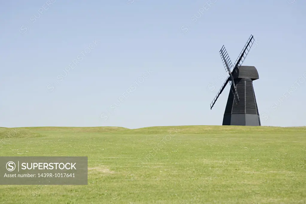 Windmill in a field