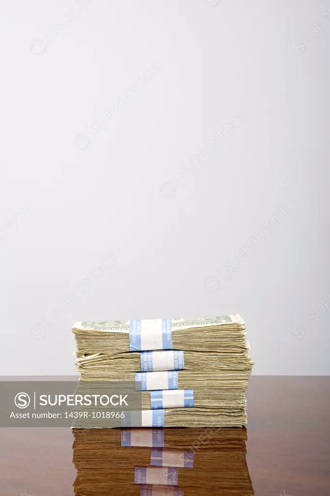 Stack of dollar notes