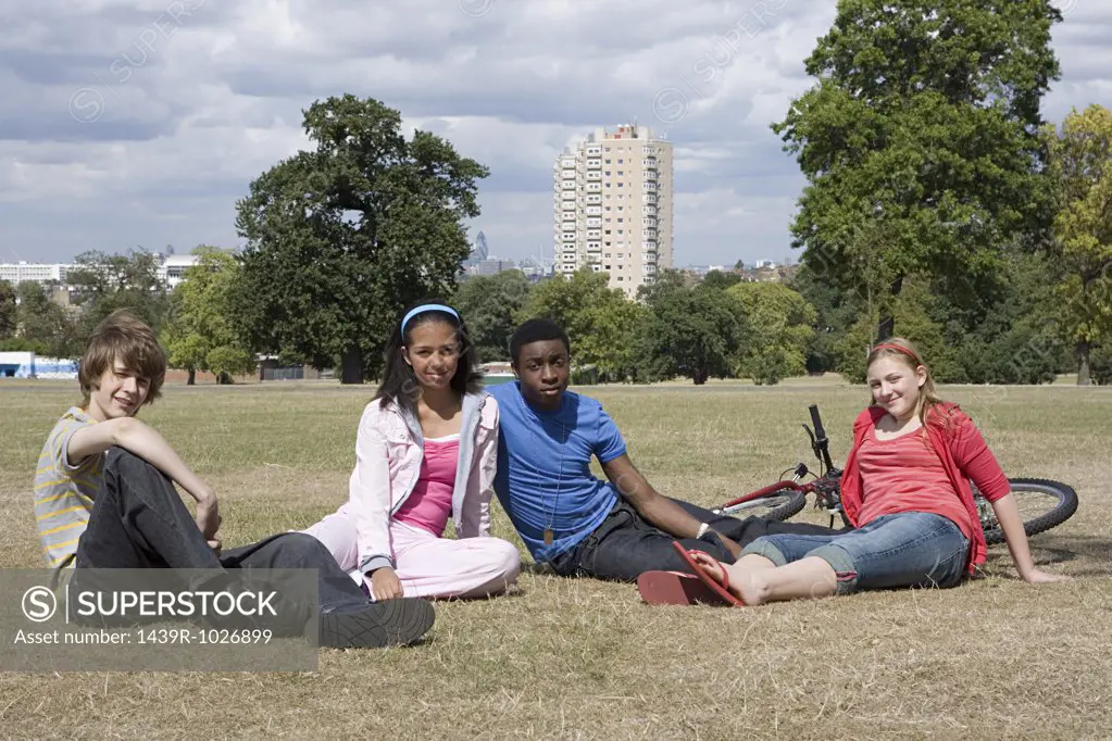 Teenagers in the park