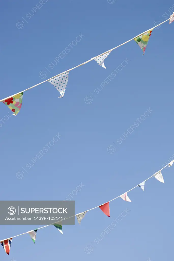 Rows of bunting