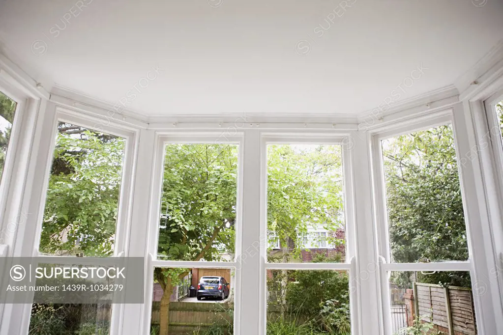 View from a bay window