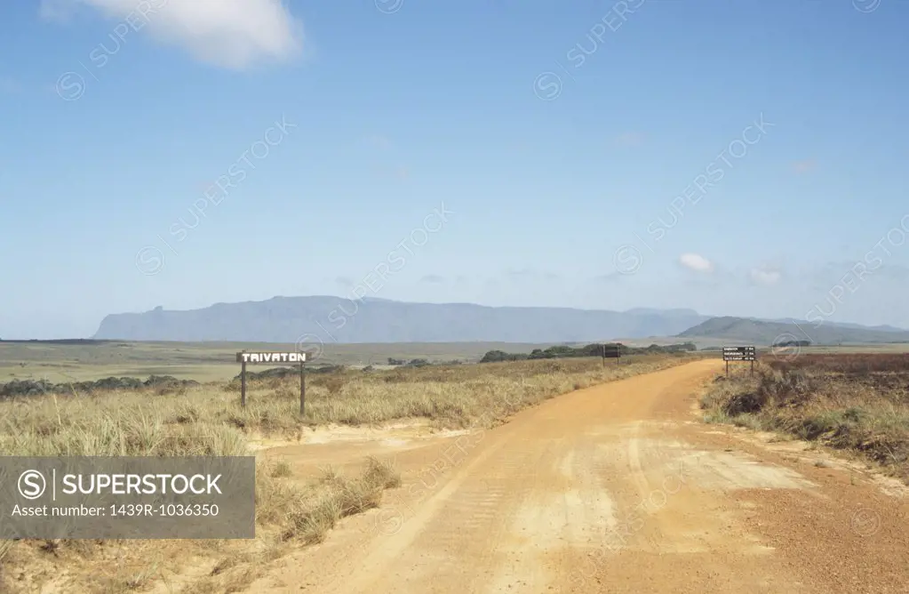 Rural road in venezuela